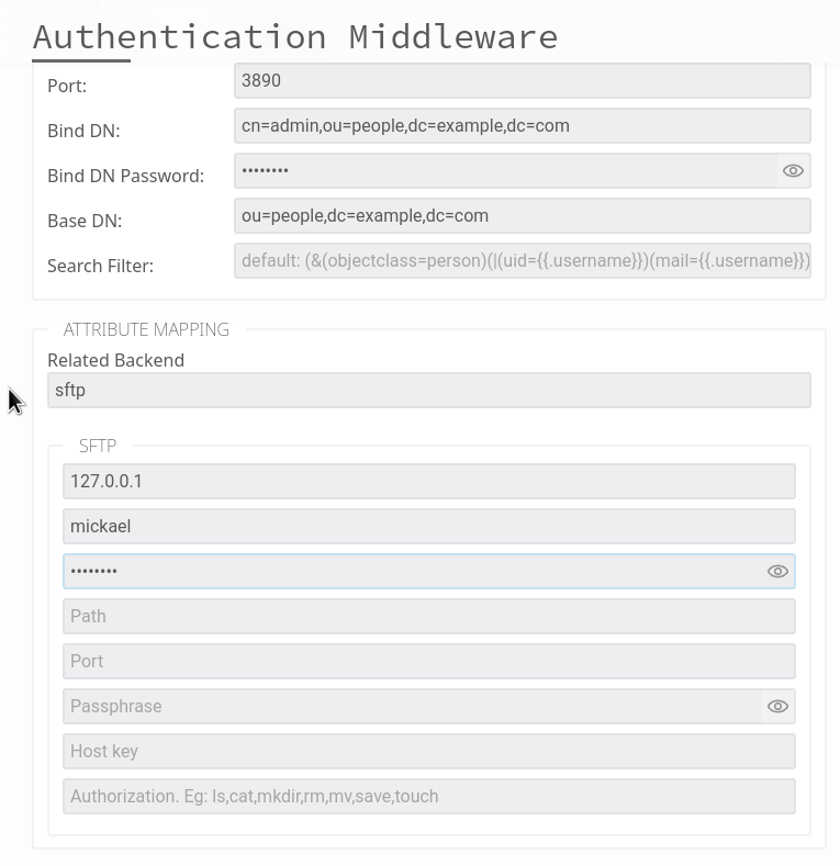 SSO LDAP Setup For Filestash