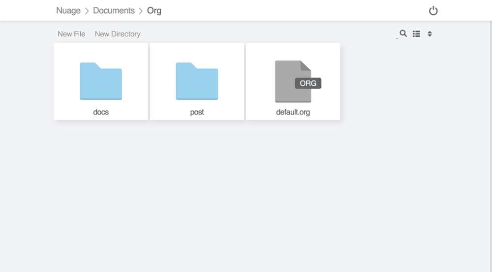 screenshot of the Filestash webdav client